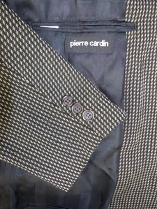 Blazer uomo cappotto sportivo giacca Pierre Cardin 42r marrone oro tessuto misto lana SP#8 - Foto 1 di 5