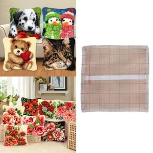 Blank Latch Hook Rug Hooking DIY Material Cover Handcraft Making 50x50cm - Picture 1 of 6