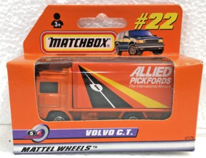 VOLVO C.T.  TRUCK ~ ALLIED MOVING TRUCK  (orange)  ~  1998 MATCHBOX IN BOX #22 - Picture 1 of 7