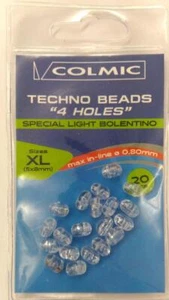 TECHNO BEAD 4 HOLES - misura XL 5x8mm - Imagen 1 de 1