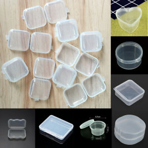 Earplugs Container Craft Organiser square shape Box Storage Plastic Clear box UW
