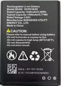 Batterie neuve OEM originale HE402 AT&T Cingular Flex ATTEA211101 1500mAh batterie - Photo 1 sur 1