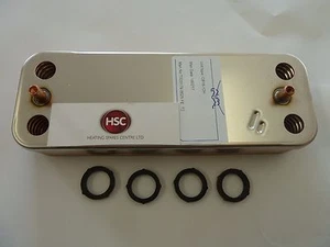 HEATLINE CAPRIZ 25 SYSTEM 12 PLATE DHW HEAT EXCHANGER D001060234 NEW FREE POST - Picture 1 of 1