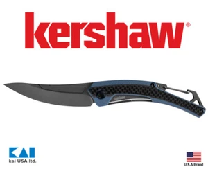 Kershaw Knives 1225 REVERB XL Folding Knife 3" 8Cr13MoV Titanium Carabiner clip - Picture 1 of 8
