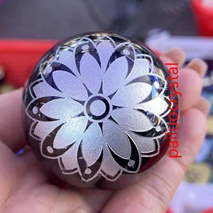 48 mm+ Bola de obsidiana natural cuarzo cristal esfera Reiki gema curativa 1 pieza - Imagen 1 de 5