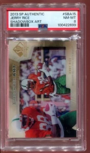 Jerry Rice 2013 SP Authentic - Shadow Box Art Thick Stock #SBA-15 PSA 8 - Bild 1 von 2