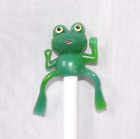 Miniature Dollhouse Fairy Garden Toy Frog Figurine Pencil Topper 2.5" Plastic