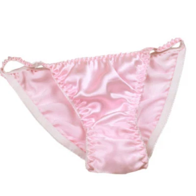 New Bikinis Underwear For Girls Years 10-12 Solid Silk Panties 100% Silk Briefs - Image 1 of 4