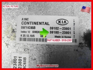 2010,2011,SOUL,2.0L,ENGINE CONTRO MODULE,39180-23801 - Picture 1 of 4