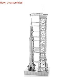15cm X 5cm 1:770 High Quality USA Apollo 11 Saturn V w/ Gantry Unassembled Model - Picture 1 of 16