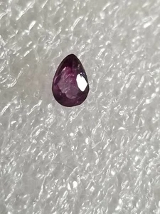 0.58 Ct Natural Purple Sapphire Batakundi Unheated Pear Shape Loose Gemstone - Picture 1 of 3