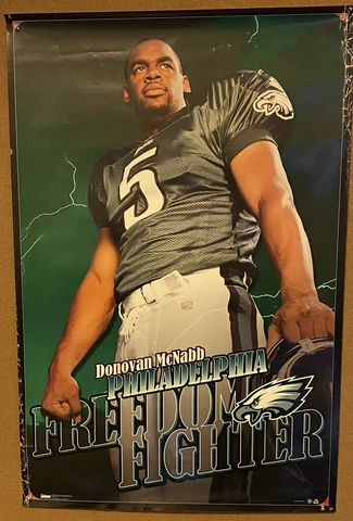 Donovan McNabb FREEDOM FIGHTER (1999) Philadelphia Eagles Original POSTER Cover