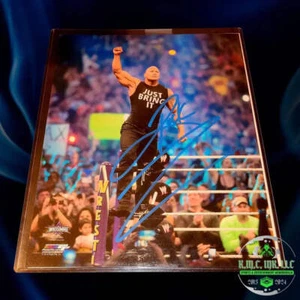 *WWE THE ROCK SIGNED AUTOGRAPHED JUST BRING IT 8X10 PHOTOFILE BLUE INK* #ROCK5 - Picture 1 of 1