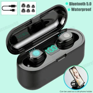 Wireless Bluetooth 5.0 Earphones Headset In-Ear Headphones With Charging Case - Picture 1 of 8
