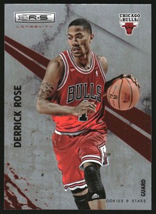 2010-11 Rookies and Stars Longevity Ruby #18 Derrick Rose /250
