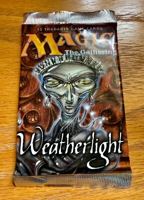 Magic the Gathering 1997: Weatherlight paquete de refuerzo sellado inglés Magic The Gathering 15 cartas Foto 1 de 3