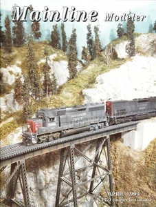 MAINLINE MODELER 4/94 PRR CABOOSE, C&NW, 50' PS-1, C&O HOPPER, N&W 2-8-8-2, NKP - Picture 1 of 2