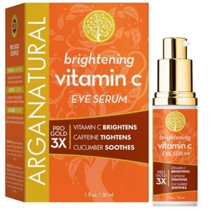Arganatural Brightening Vitamin C Eye Serum 1 oz. Pro Gold Complex Sealed New - Picture 1 of 1