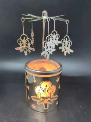 Gift Carousel Candle Tea Light Holder Rotary Candle Holder Spinner Candleholder - Image 1 of 4
