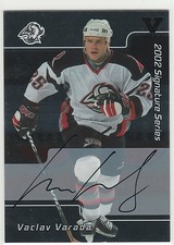 2001 01-02 BAP Signature Series Autographs #54 Vaclav Varada Vault Stamp Rare