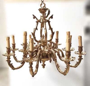 090/8+4 Lampadario di Possoni in ottone in finitura Oro Francese - Foto 1 di 1