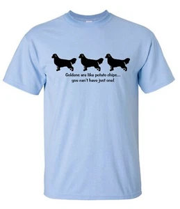 Golden Retriever Dog Potato Chips, can't have just one! T-shirt or Pillow (S) - Picture 1 of 6