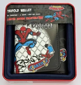 CARTERA SPIDERMAN TRIPLE EN EDICIÓN LIMITADA REGALO LATA MARVEL PARA HOMBRE O NIÑO (63) - Imagen 1 de 4