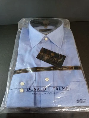 Donald J Trump signature collection long sleeve Men' shirt  16 1/2 32-33 - Image 1 of 4