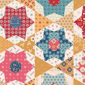 Riley Blake Americana 108" Wide Back Home Decor Stars Fabric by Lori Holt Sol... - Picture 1 of 4