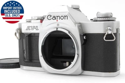 【Casi COMO NUEVA】 Cuerpo de cámara fotográfica Canon AV-1 plateada 35 mm SLR solo de JAPÓN Foto 1 de 4