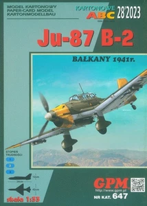 Kartonmodell Junkers Ju-87 B-2 Balkan 1:33 GPM - Bild 1 von 2