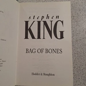 Stephen King Bag Of Bones Hardcover 1998 1st Ed. Terror Romance Suspense - Picture 1 of 7