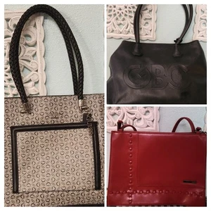 Guess Handbag purse tote Lot Of 3 Beautiful EUC - Picture 1 of 16