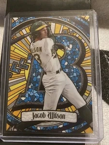 2023 Bowman Draft - Bowman Glass Jacob Wilson #BGA-5 (RC) - Picture 1 of 2