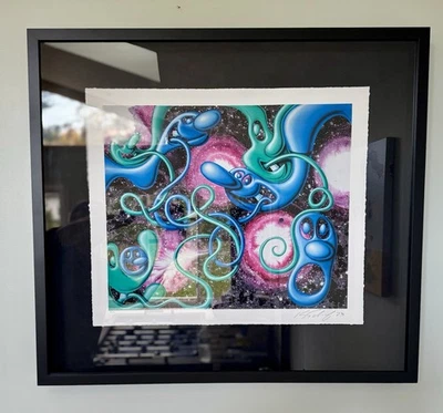 Kenny Scharf - “Toungles”  2023 LE Print #39/50 Hand Signed and Numbered Foto 1 de 4