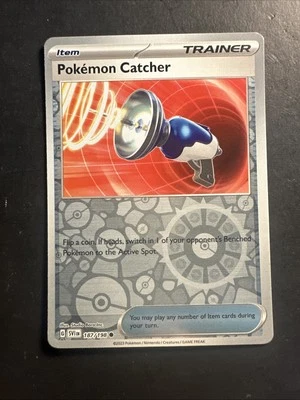 Trainer Item Pokemon Catcher 187 /198 Pokémon Scarlet Violet Reverse Holo 2023 - Image 1 of 2