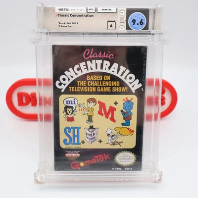 NES Nintendo CLASSIC CONCENTRATION - WATA GRADED 9.6 A! NEW & Factory Sealed! - Image 1 of 4