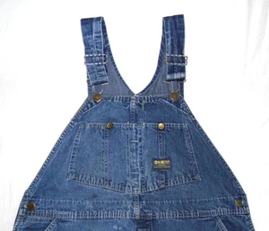OshKosh - Men's Vintage Dungarees 42"W x 32"L 2XL XXL Made in USA Work Overalls - Picture 1 of 8