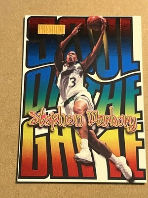Skybox Premium Soul of the Game 1998-99 Stephen Marbury Timberwolves #9 SP Foto 1 de 2