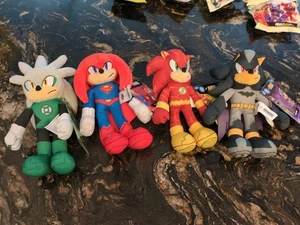 DC X SONIC THE HEDGEHOG PLUSH FIGURE SET OF FOUR π - Picture 1 of 9