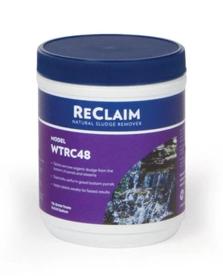 Atlantic Water Gardens Reclaim WTRC48 Natural Sludge Remover, 48-1/2oz Tablets - Image 1 of 3