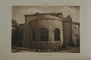 Antiker Kunstdruck Arles Frankreich Palast Konstantin 20er Jahre Foto Original - Bild 1 von 6