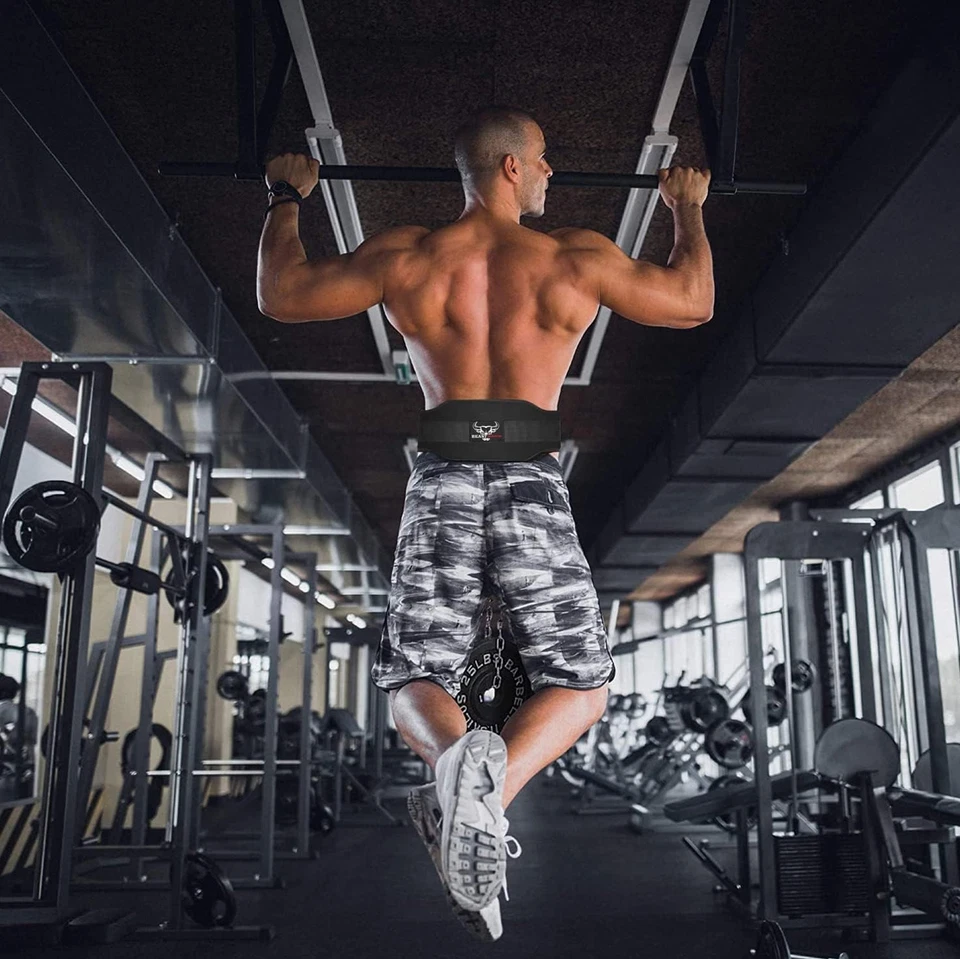 Weight Lifting Belt Double Strength 5.5 Padded Neoprene Back Gym Bodybuilding - Image 1 of 1