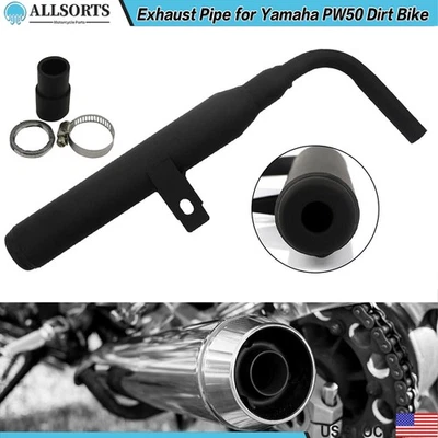 Silenciador silenciador tubo abrazadera de escape para Yamaha PW50 PW 50 moto de cross motocicleta Foto 1 de 4