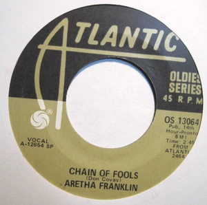 ARETHA FRANKLIN * 45 * Chain Of Fools / Bridge Over Troubled Water UNPLAYED ! RI - Picture 1 of 1