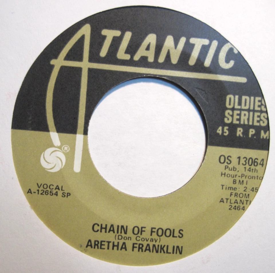 ARETHA FRANKLIN * 45 * Chain Of Fools / Bridge Over Troubled Water UNPLAYED ! RI - Image 1 of 1