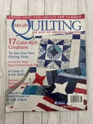 McCall's Quilting May/June 2014 Volume 21 No. 3 Magazine, Crafts Sewing Patterns - Image 1 of 4