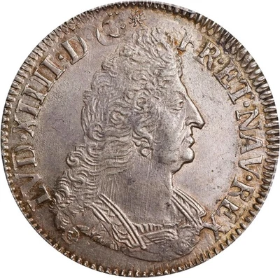 FRANCE LOUIS XIIII  1694  1/2 ECU SILVER COIN, UNCIRCULATED, PCGS CERTIFIED MS62 - Image 1 of 4