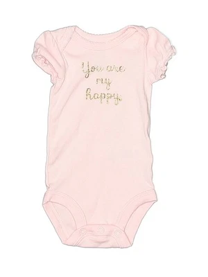 Just One You Made by Carter's Girls Pink Short Sleeve Bodysuit Newborn - Image 1 of 2