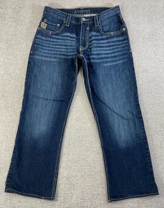Cinch Carter 2.4 Relaxed Bootcut Jeans Men's 32x34 (Actual 32x27) Blue Denim - Picture 1 of 11